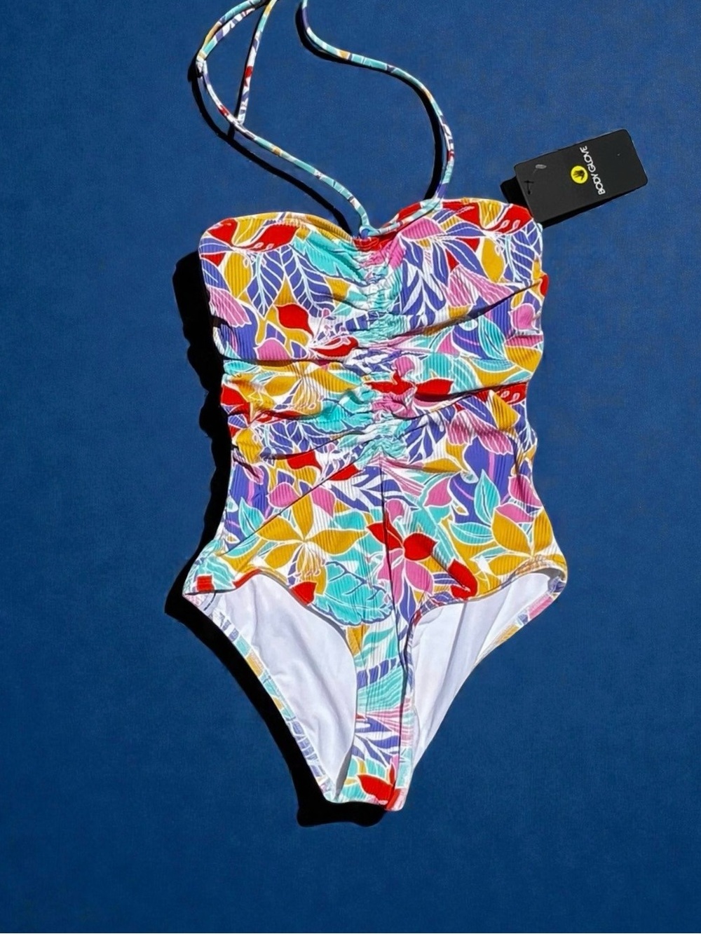 🌻Body Glove Canopy Tropical Julia Bandeau One-Piece Swimsuit Size XS